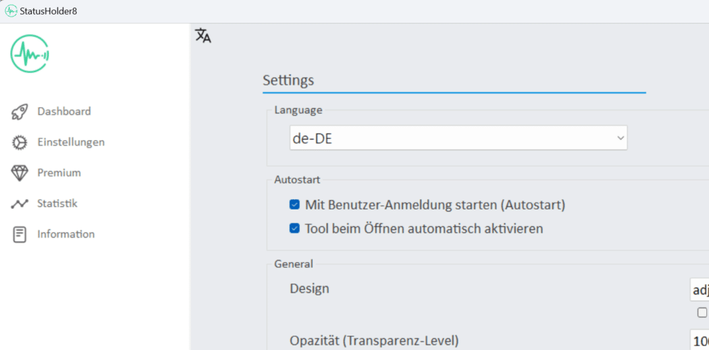 AutoClicker Status Holder